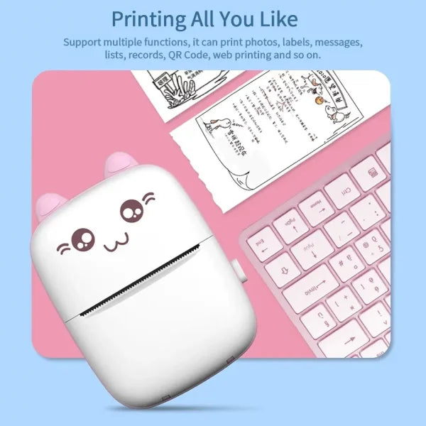 Mini Portable Pocket Thermal Printer (random Color),