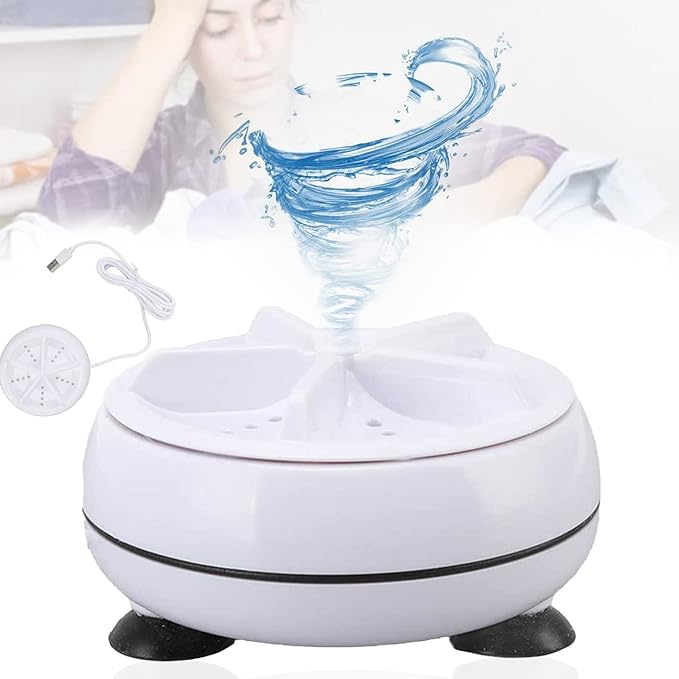 Usb Travel Washer Washing Air Bubble Machine Ultrasonic Rotating Turbine Washing Machine For Socks Underwear Wash Dishes