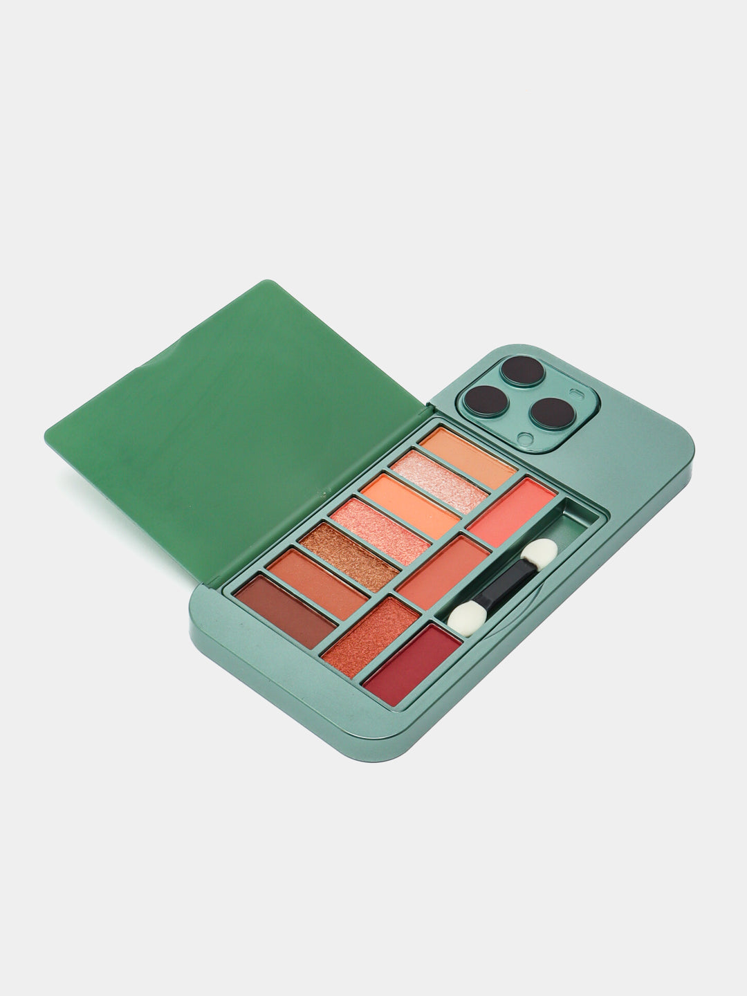 Iphone Shape Beauty Makeup Kit | Long Lasting Brightening Complexion And Highlight Blush Palette With Mirror Back (random Colors)