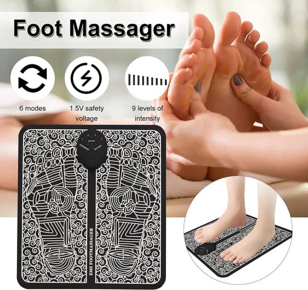 (pack Of 2) Ems Massager (Neck & Foot) (Rechargeable Battery)